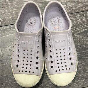 Native Light purple Perforated Slip-Ons